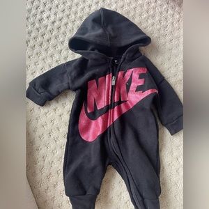 Nike newborn zip up onesie